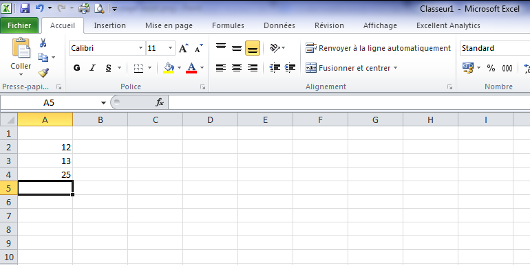 Excel Comment Faire Une Somme