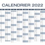 Calendrier Excel 2022 à télécharger