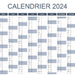 Calendrier Excel 2024 à télécharger